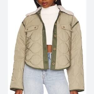 Tularosa Sage Green Agnes Quilted Jacket Size Small